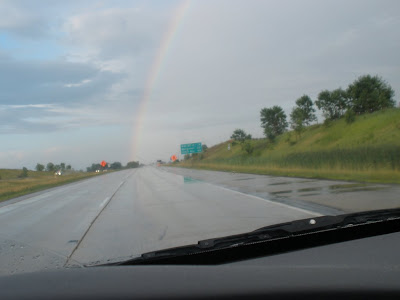 A rainbow on the trip to Sheboygan